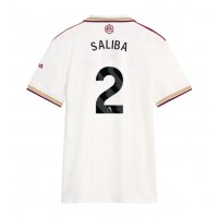 Stroje piłkarskie Arsenal William Saliba #2 Koszulka Trzeciej dla damskie 2025-26 Krótki Rękaw